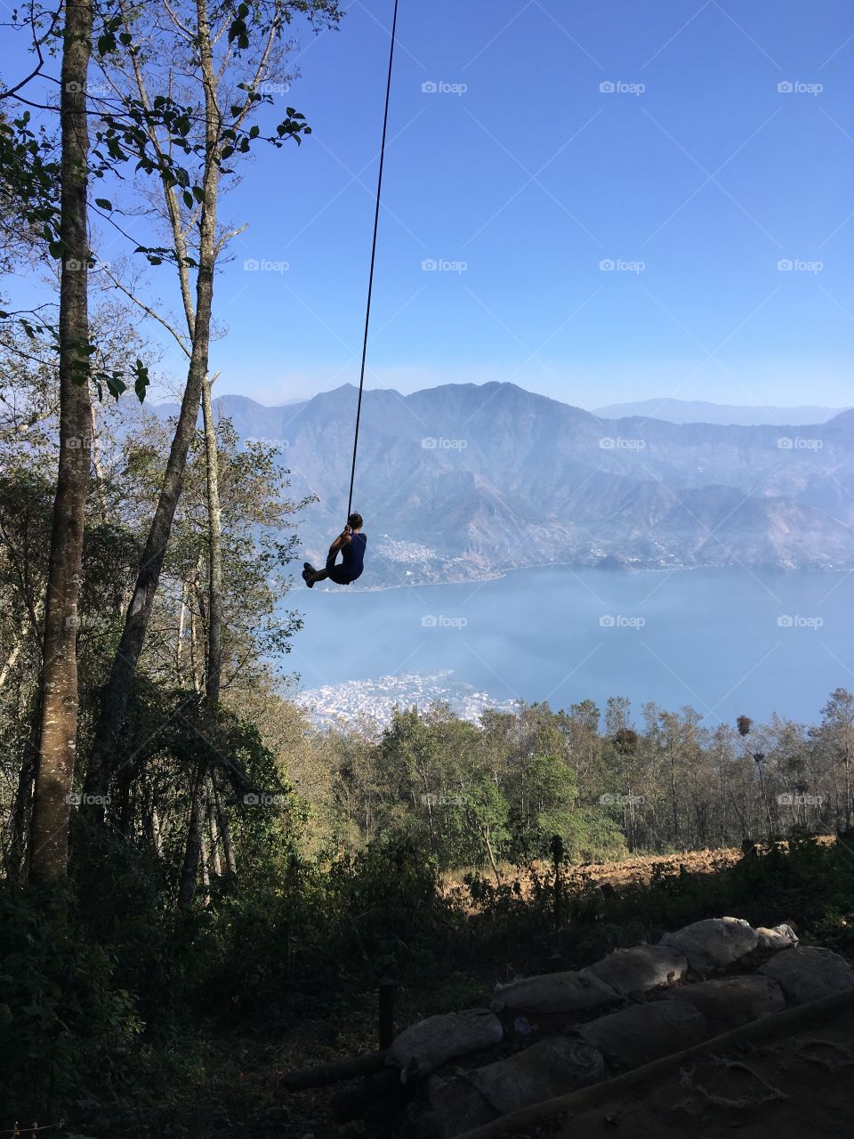 Swing over Lake Atitlan