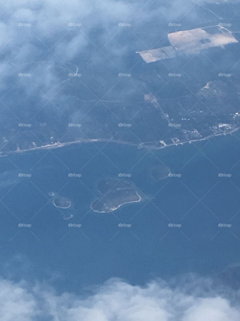 Airplane View of Heart Island Croatia
