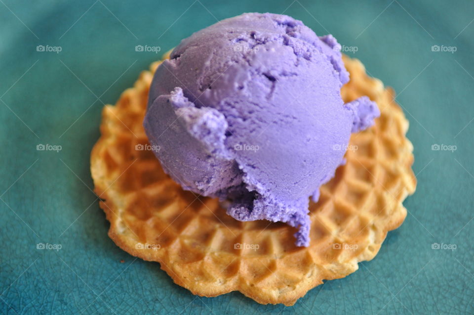 Purple yam ice cream sandwich