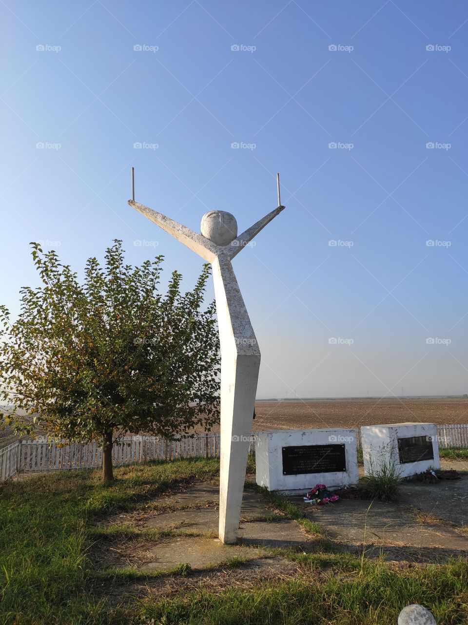 Monument of WW2 pilot's memorial
