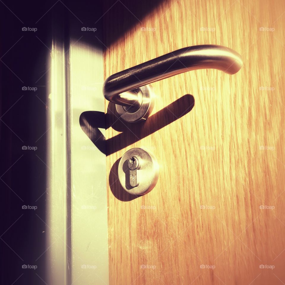 Door, Lock, Handle, Security, Wood