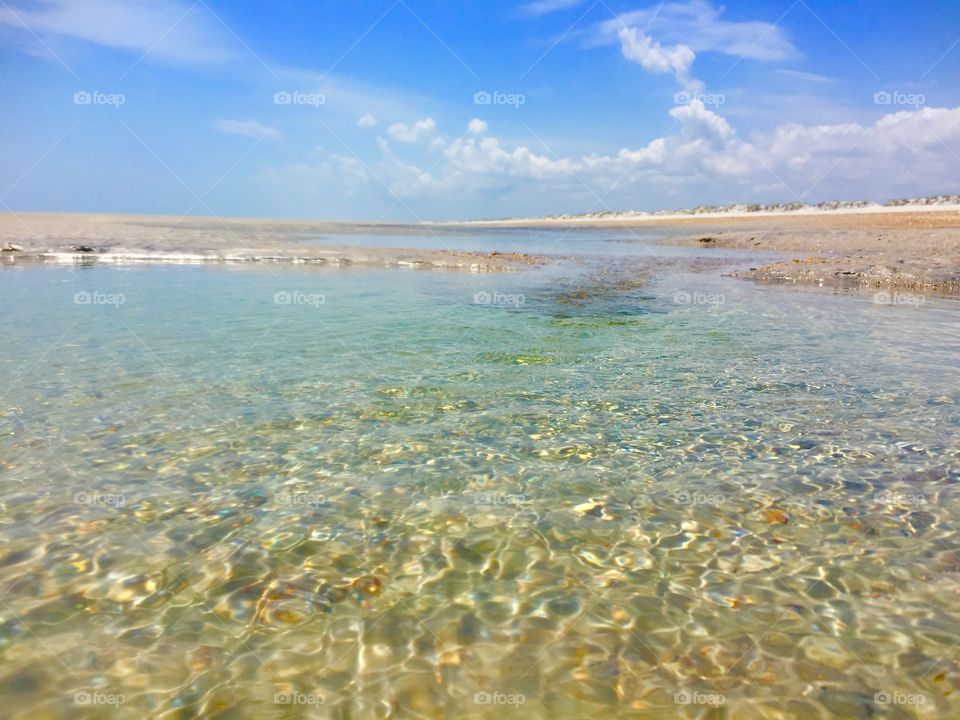 Clear Blue Beach Water