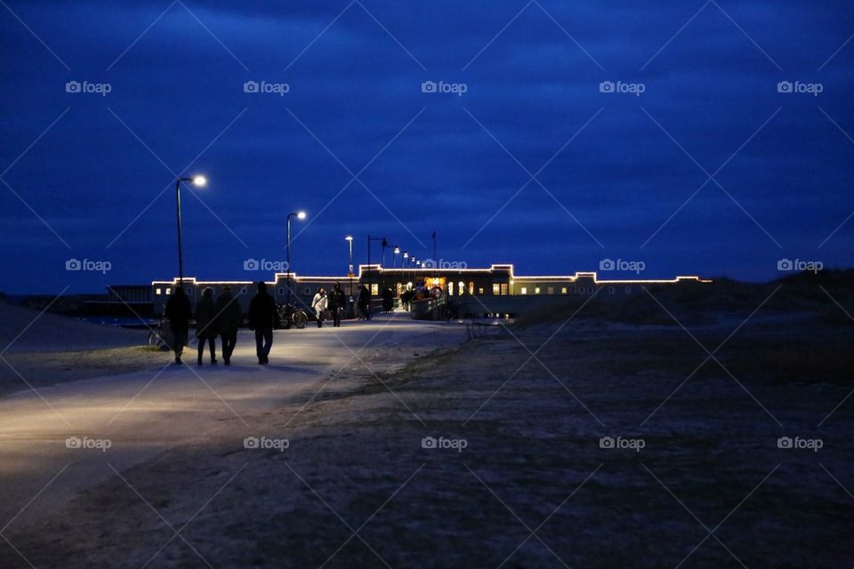 A night in Malmö by Ribersborgs kallbadhus