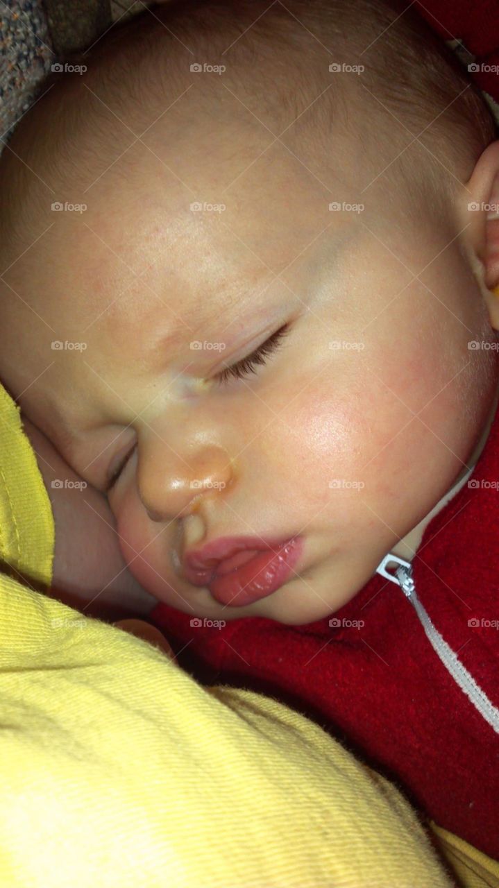 Baby nephew sleeping