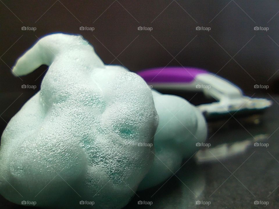 shave, razor foam