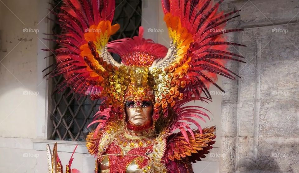 Carnevale di Venezia. Maschere in posa.