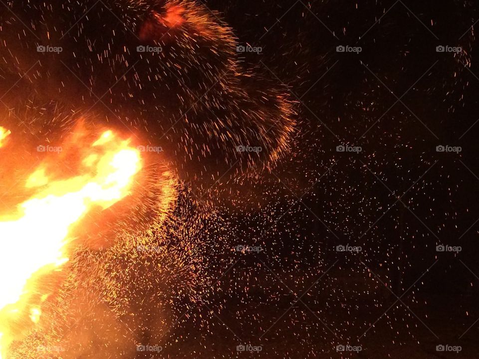 Fire sparks
