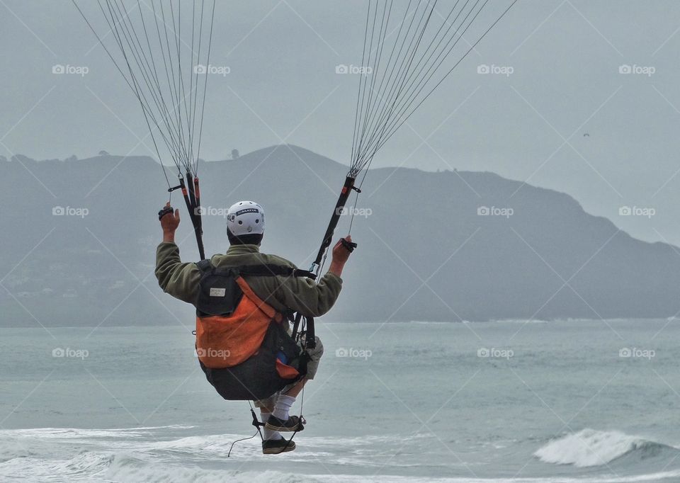 Paragliding On California's Coast