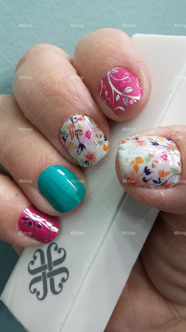 Rocking my Jamberry Floral wraps