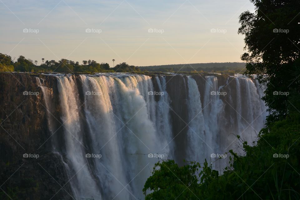 Dawn Victoria falls Zimbabwe 