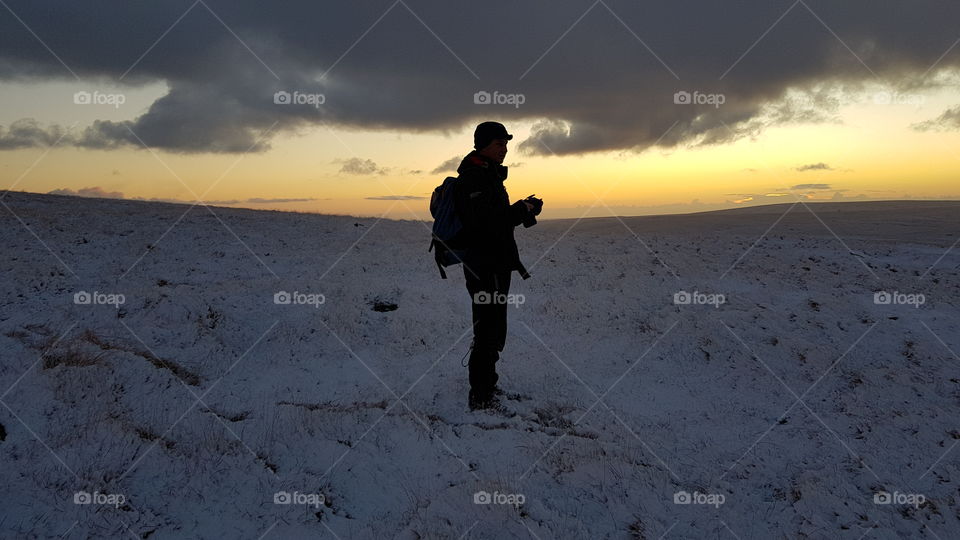 Sunset, Beach, Sky, Snow, Landscape