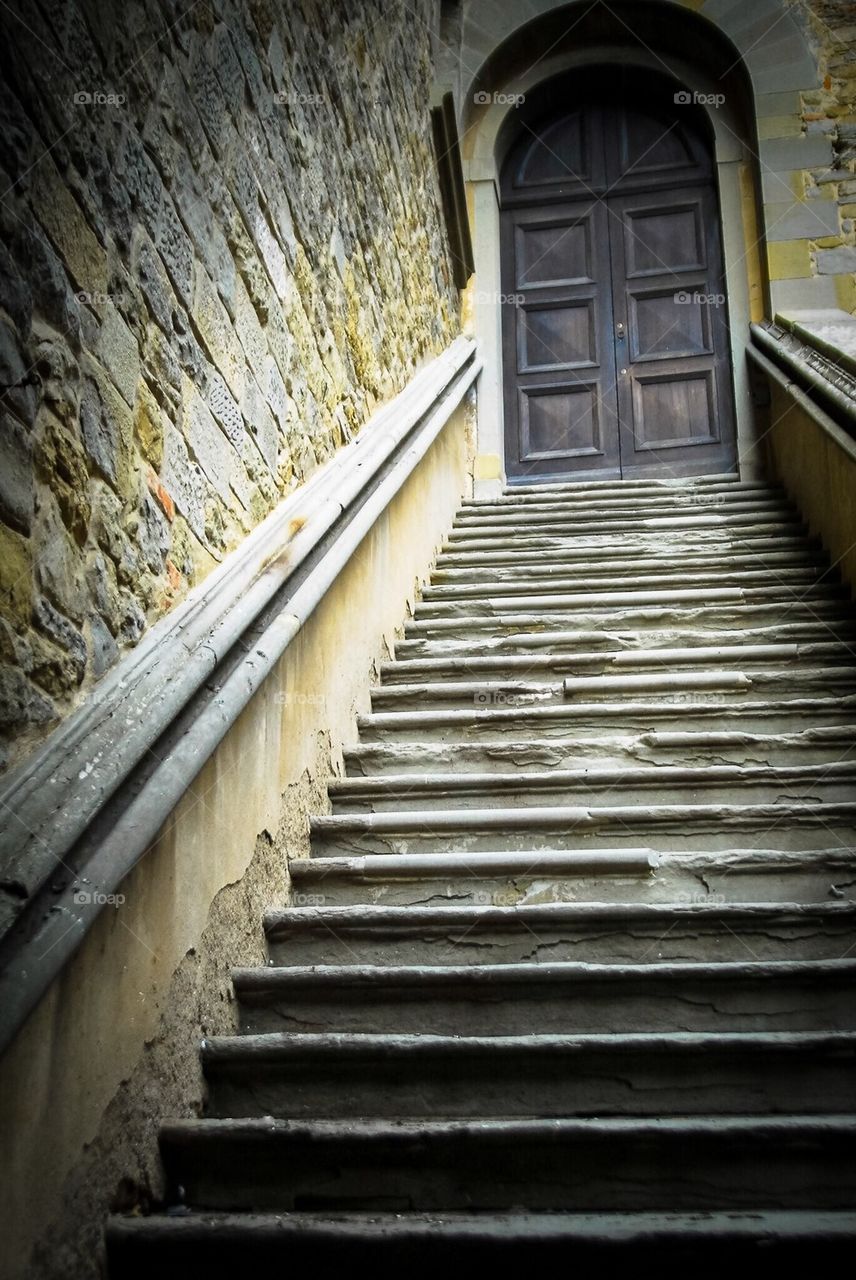 Stairs in Cortona, Tuscany