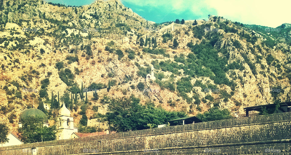 beautiful mountains, kotor , montenegro