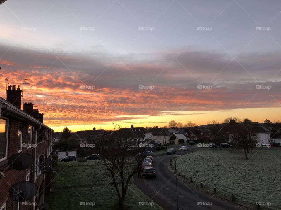Frosty morning’ but a beautiful sky