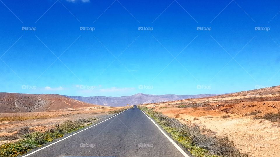 Las carreteras de Fuerteventura