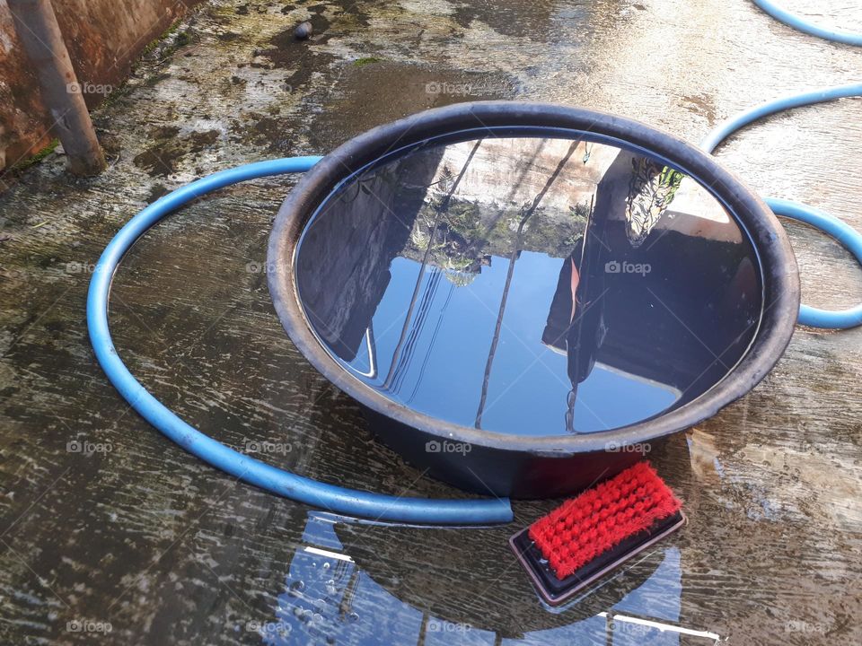 a set of tools for cleaning the house