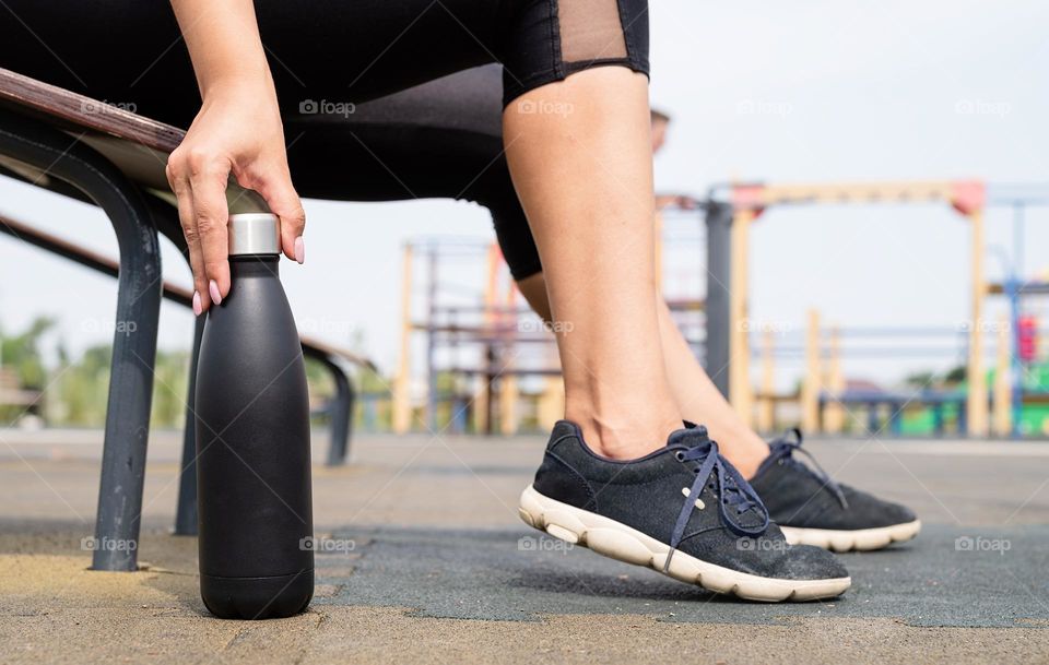 sportive woman working out