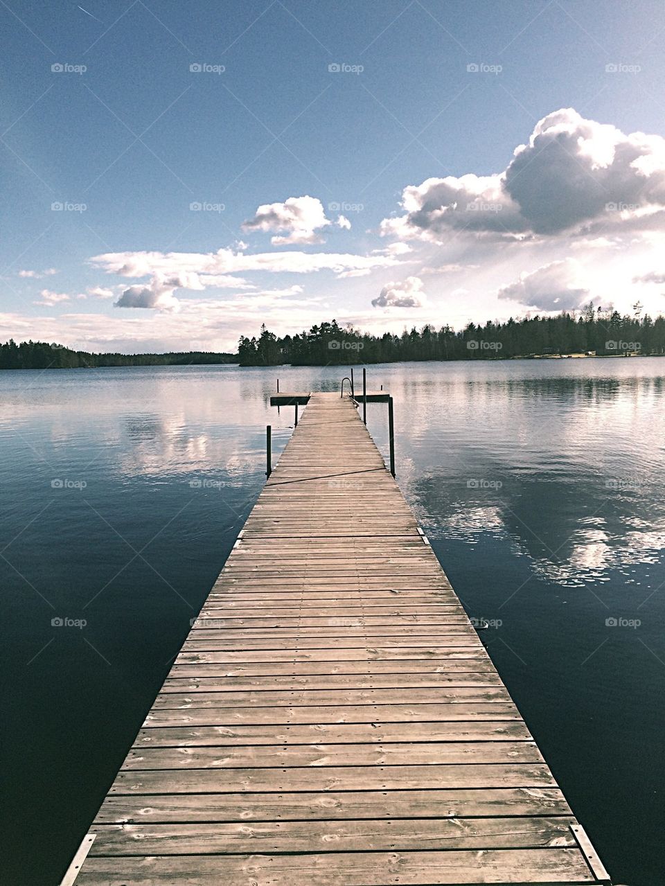 View of wooden pier