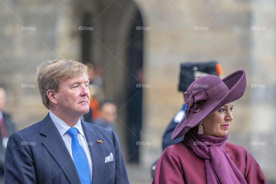 King Willem Alexander And Queen Maxima At The Dam Square Amsterdam The Netherlands 21-11-2018