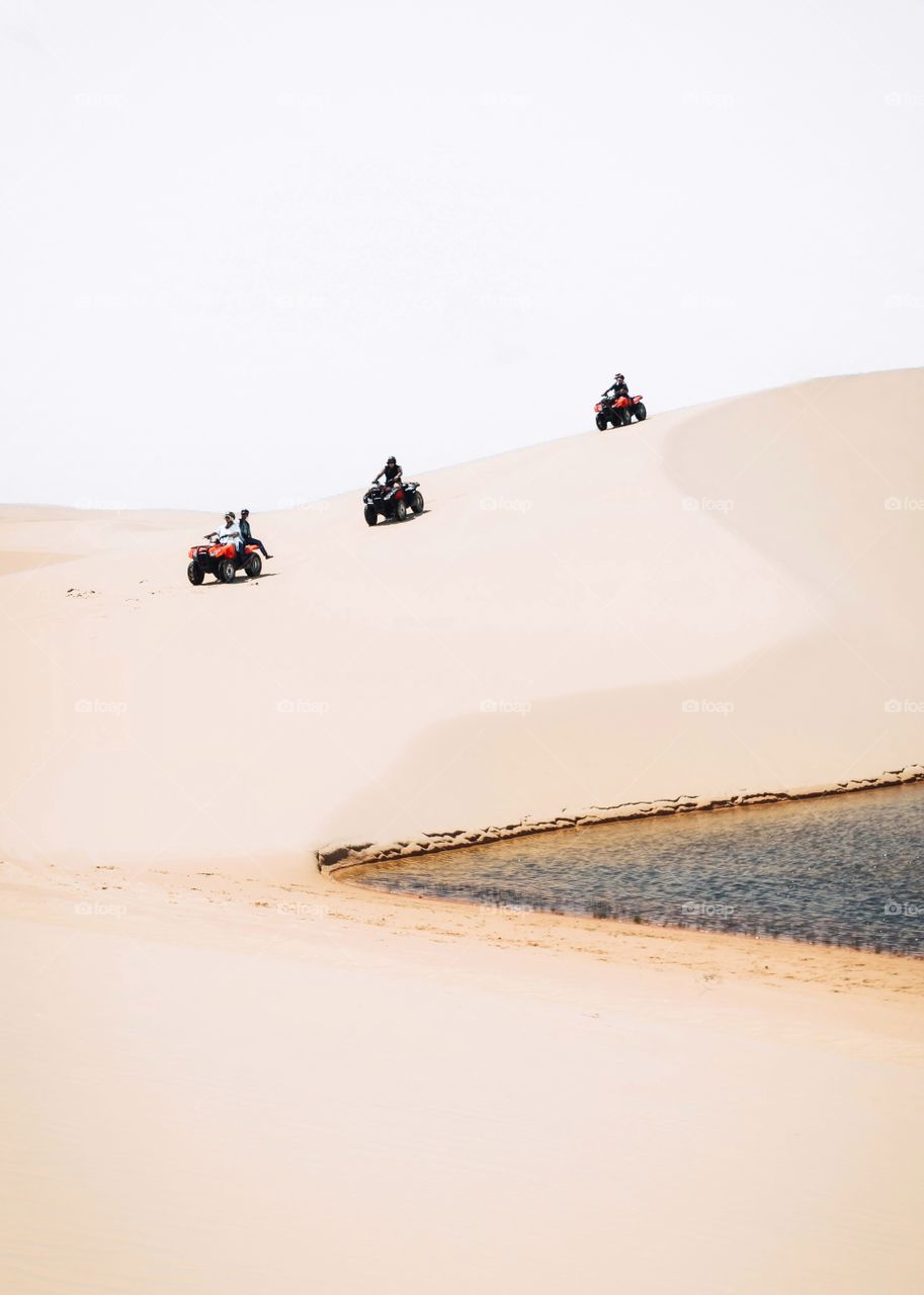 Quad biking on the sand dunes