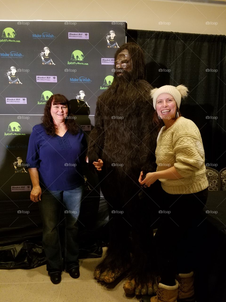 Hanging out with Bigfoot.