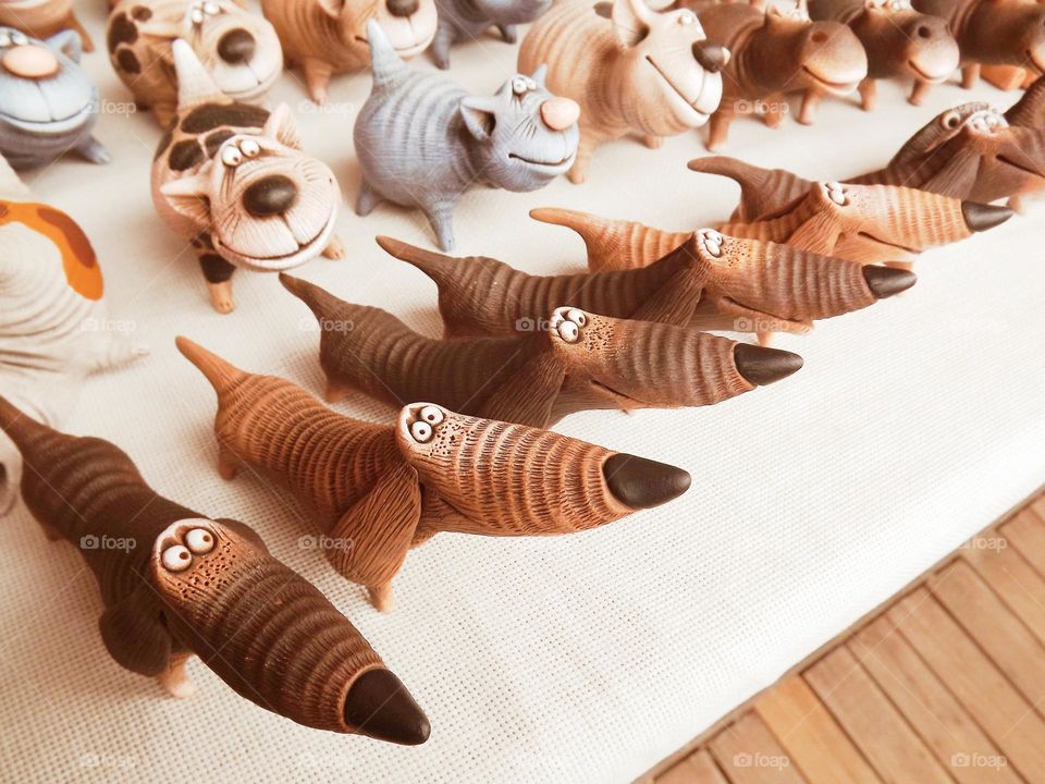 clay figurines,