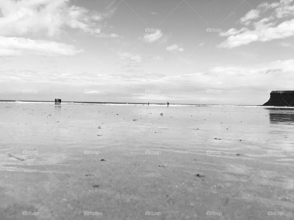 Tides out at Saltburn 