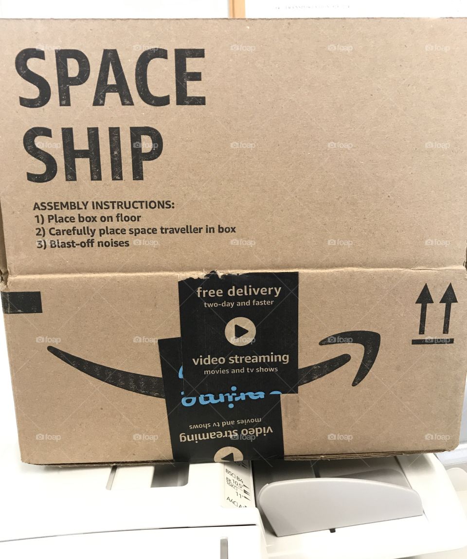 Amazon package deliver by Space Ship?