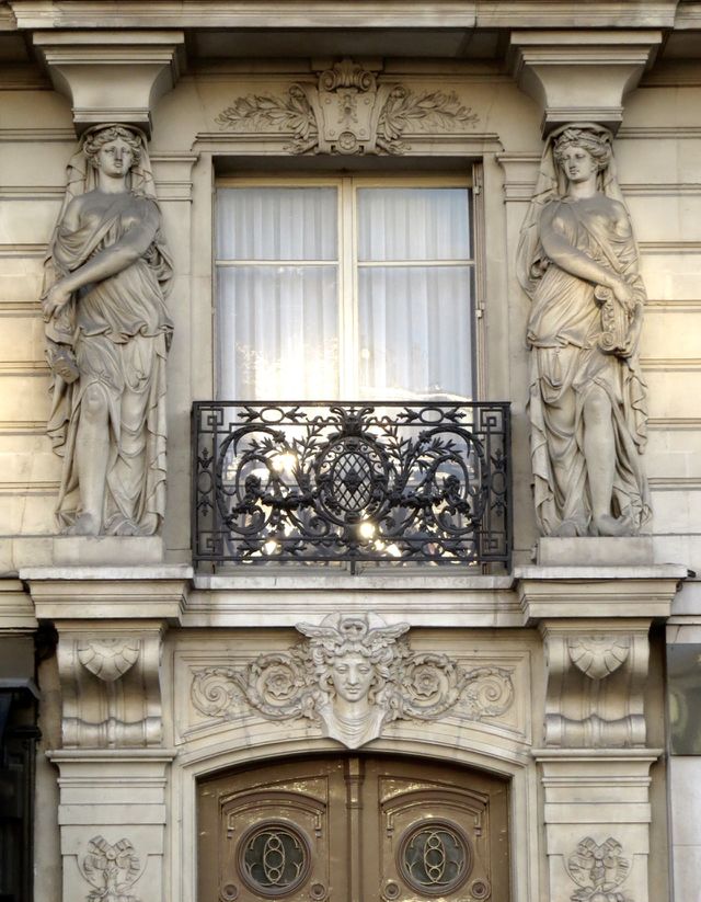 Ornate Paris window