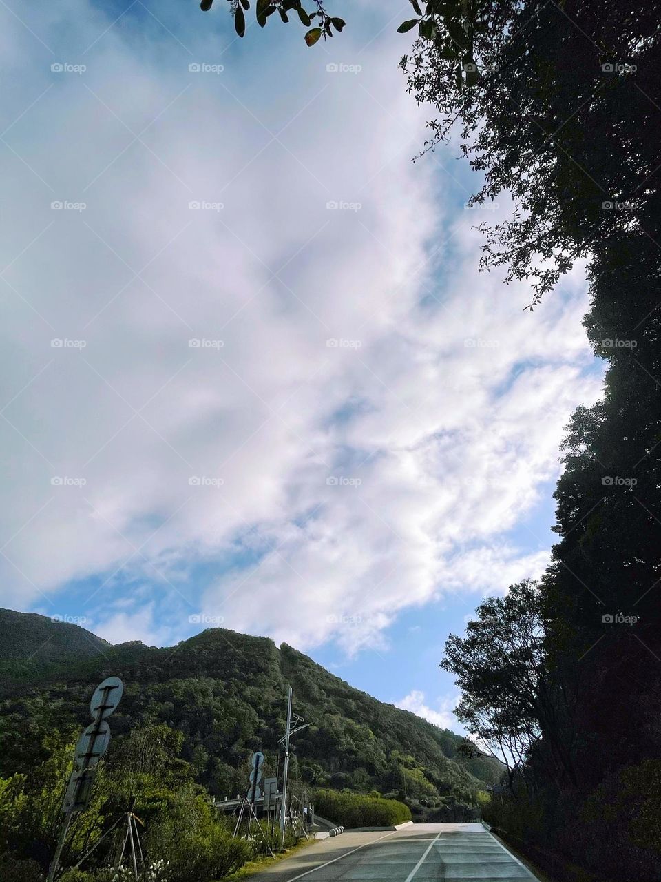 blue sky and white clouds