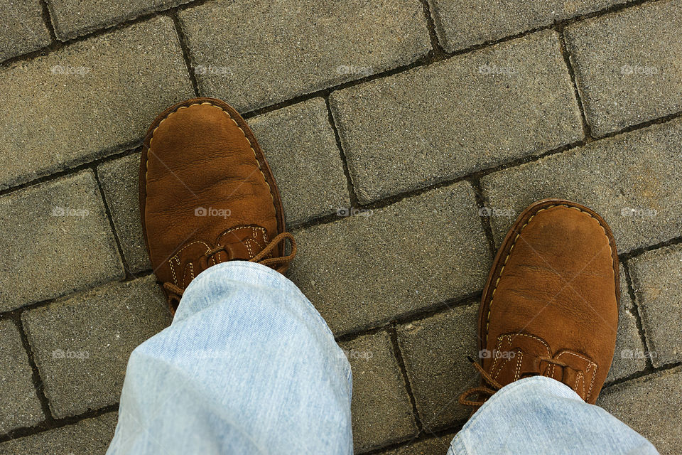 From where I stand ... sidewalk