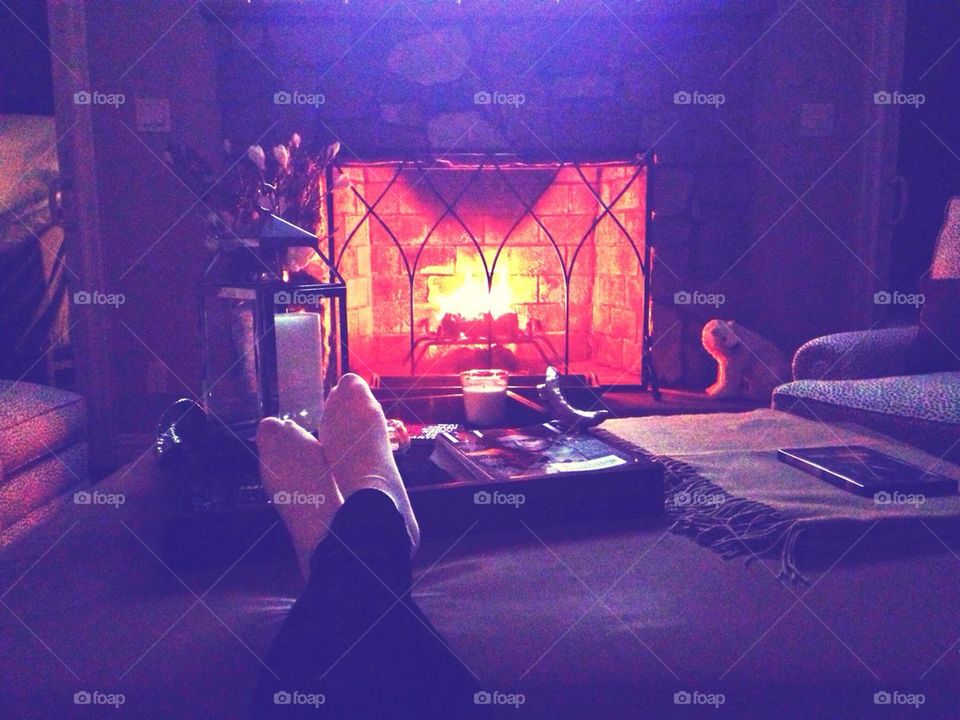 cozy by the fire