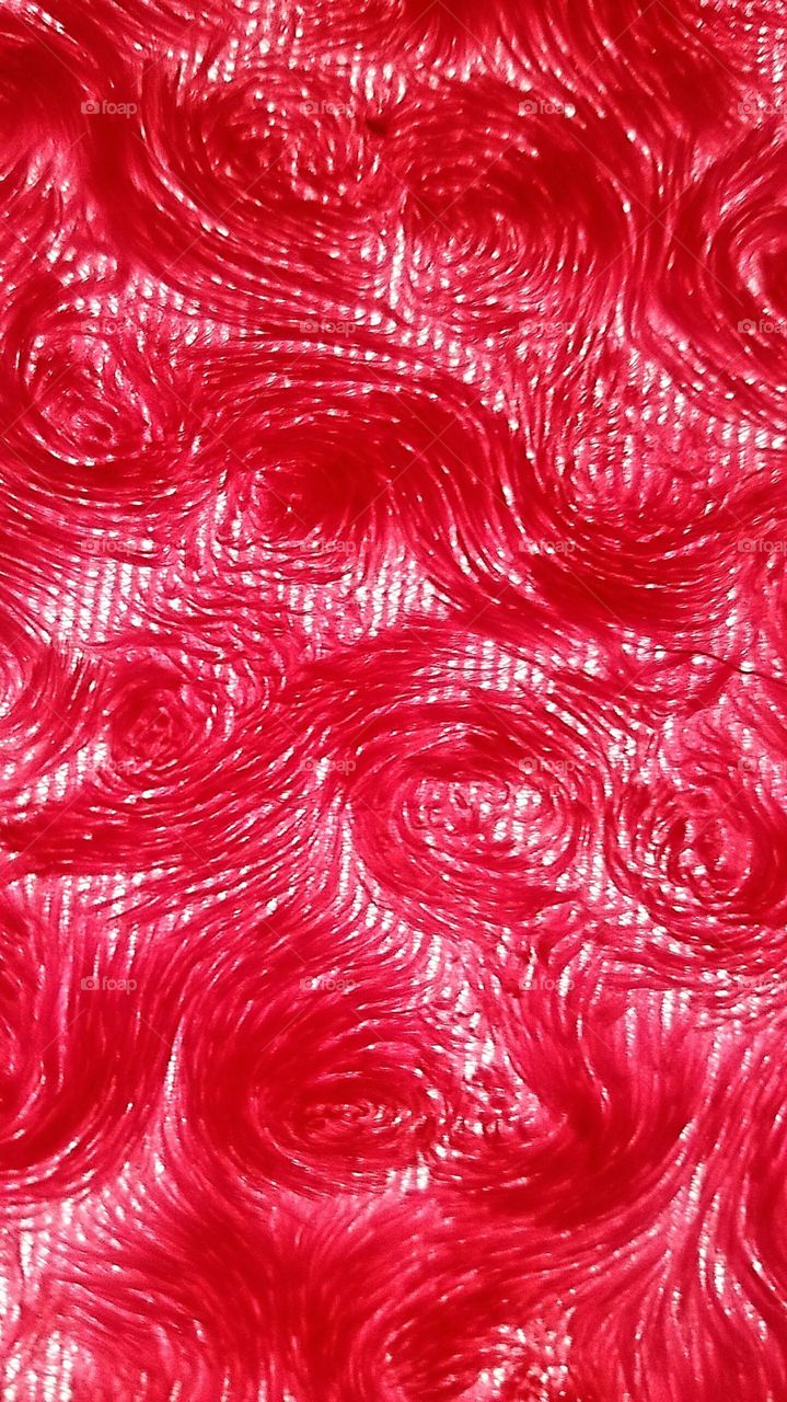 red swirls ribbon fabric