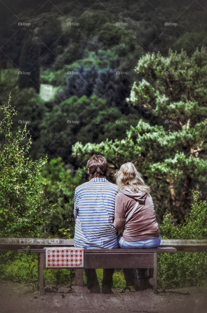 Couple. Couple in love man and woman looking at view