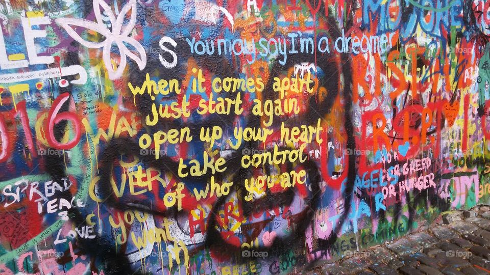 John Lennon's wall quote