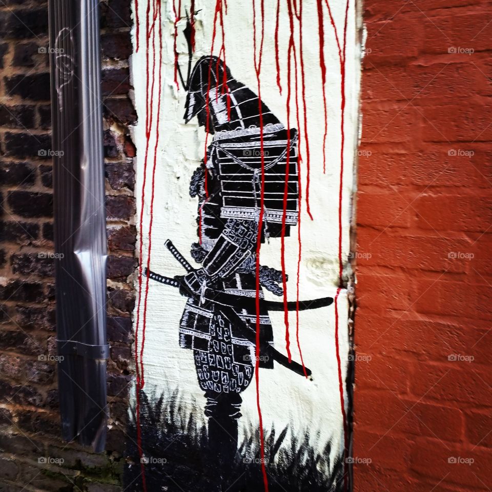 Black and white graffiti