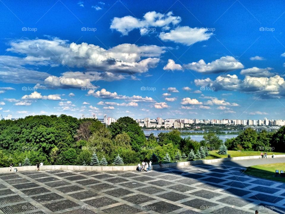 beautiful landscape in the city