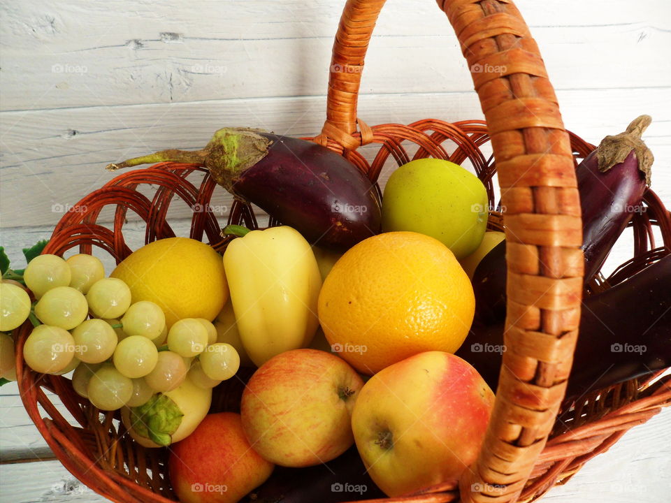 harvest of vegetables