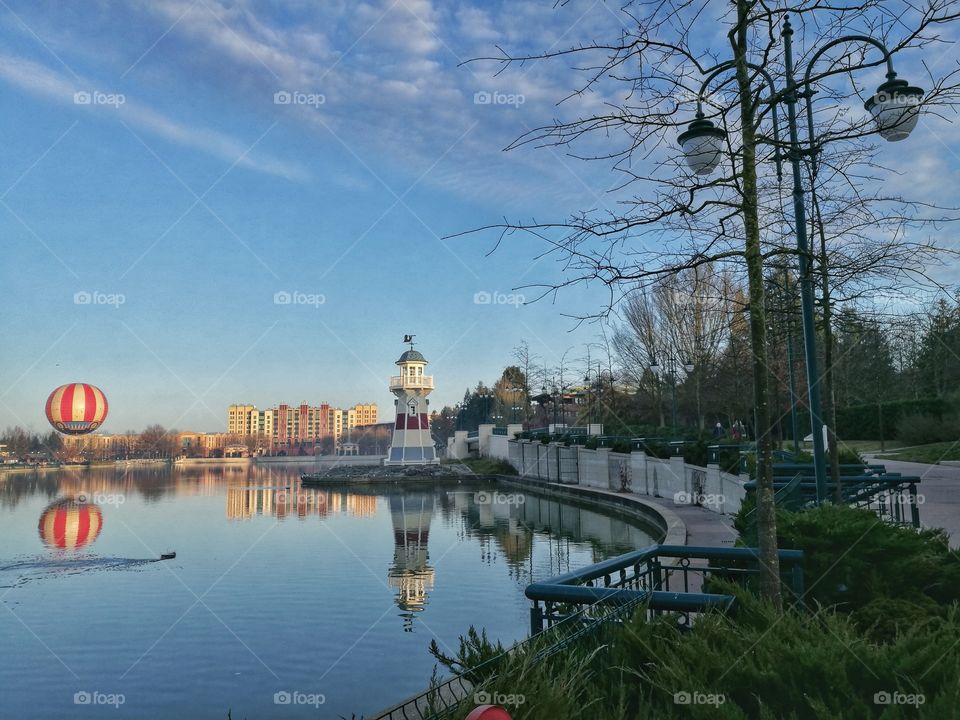 Reflection on the water