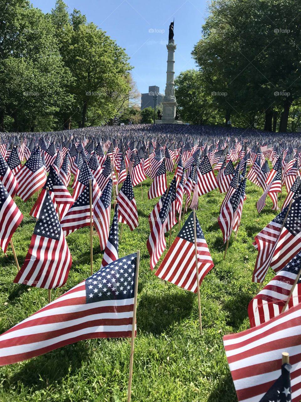 Memorial Day in Boston Common, Boston Massachusetts 
