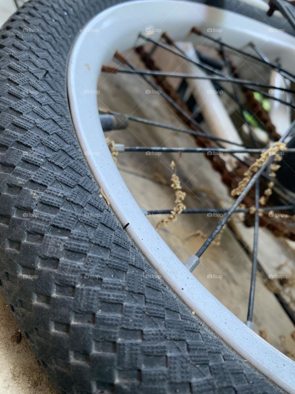 1 bicycle tire