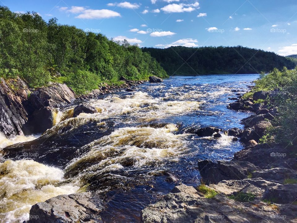 River in tundra 