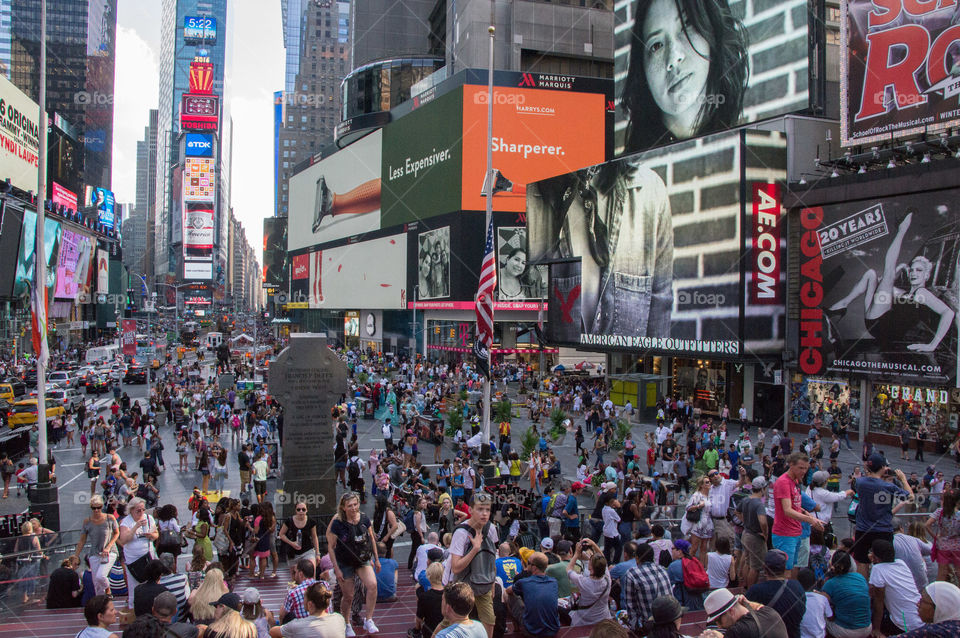 Bustling Times Square