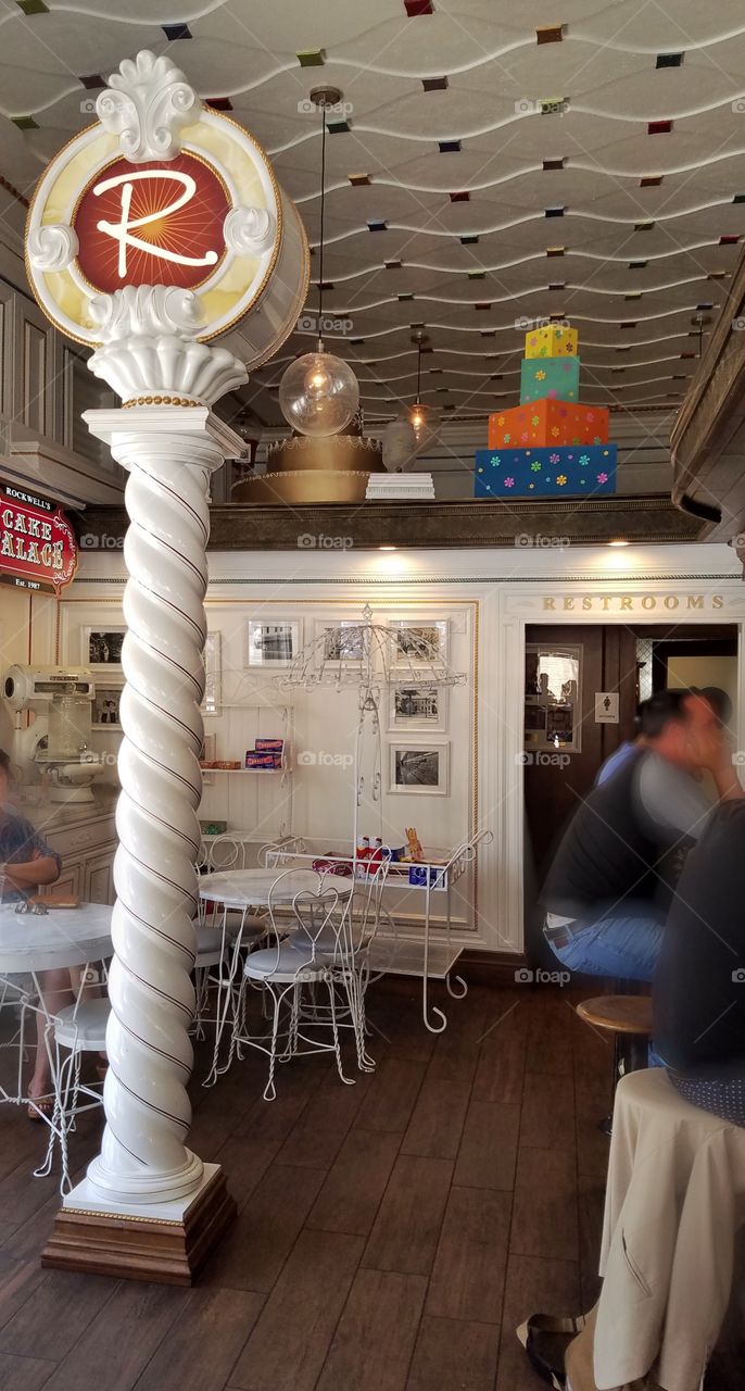 The other side of the restaurant is the sweet shop!