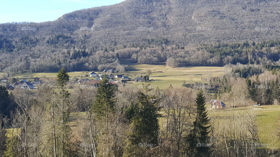 A sunny day in mountain