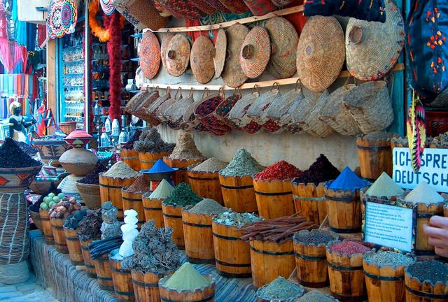 Spice market in Luxor. Spice market in Luxor, Egypt