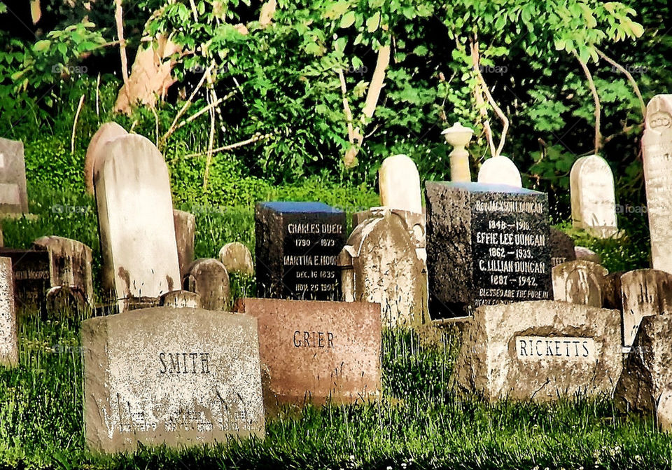 graves cemetery by silkenjade