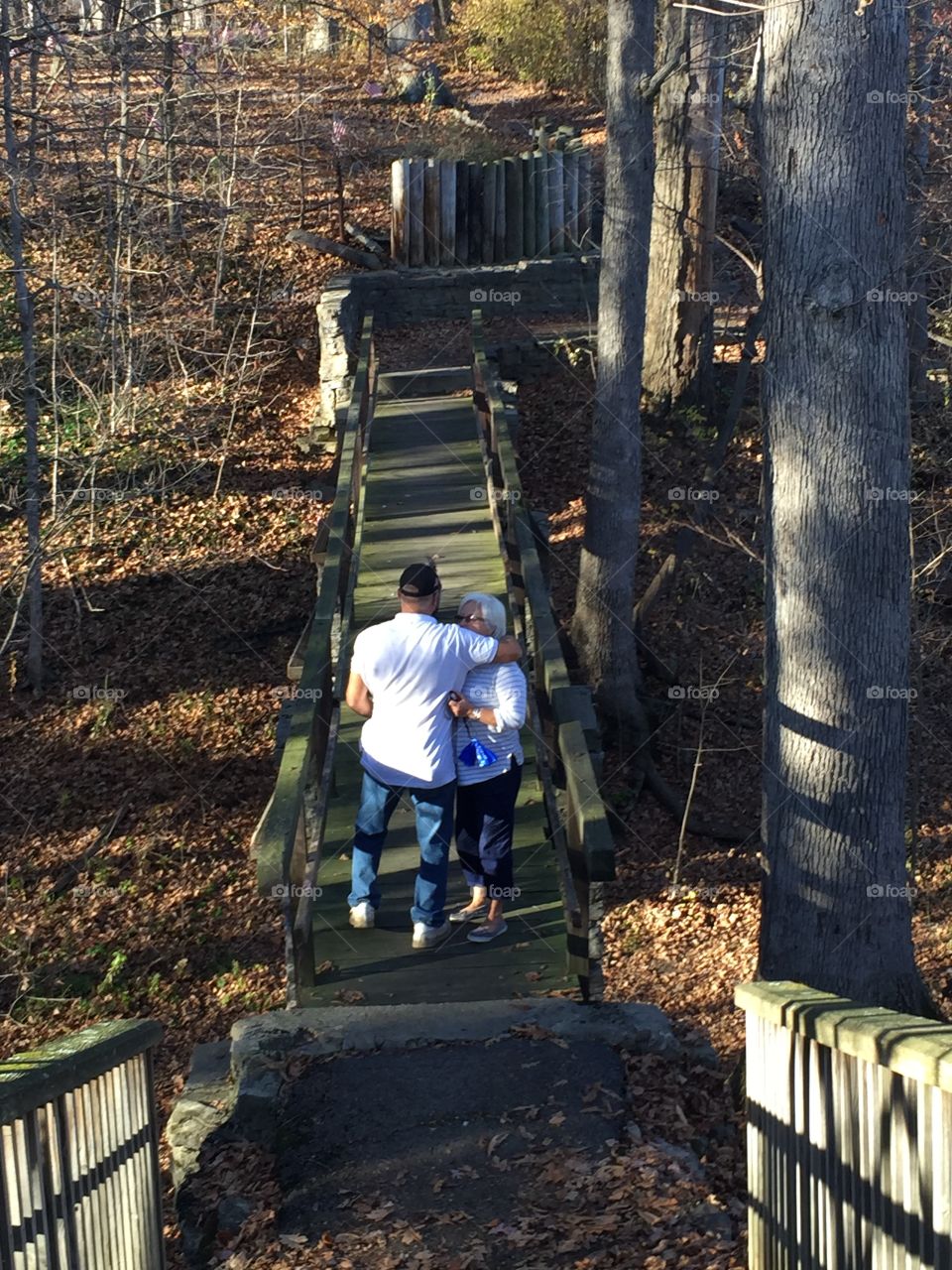 Hiking on the Bridge 