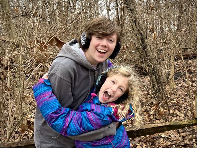 My kids actually having fun and laughing together 