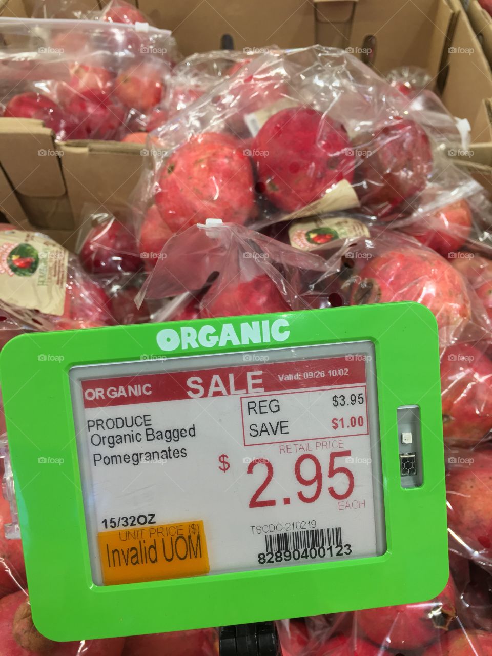 Inexpensive organic pomegranates